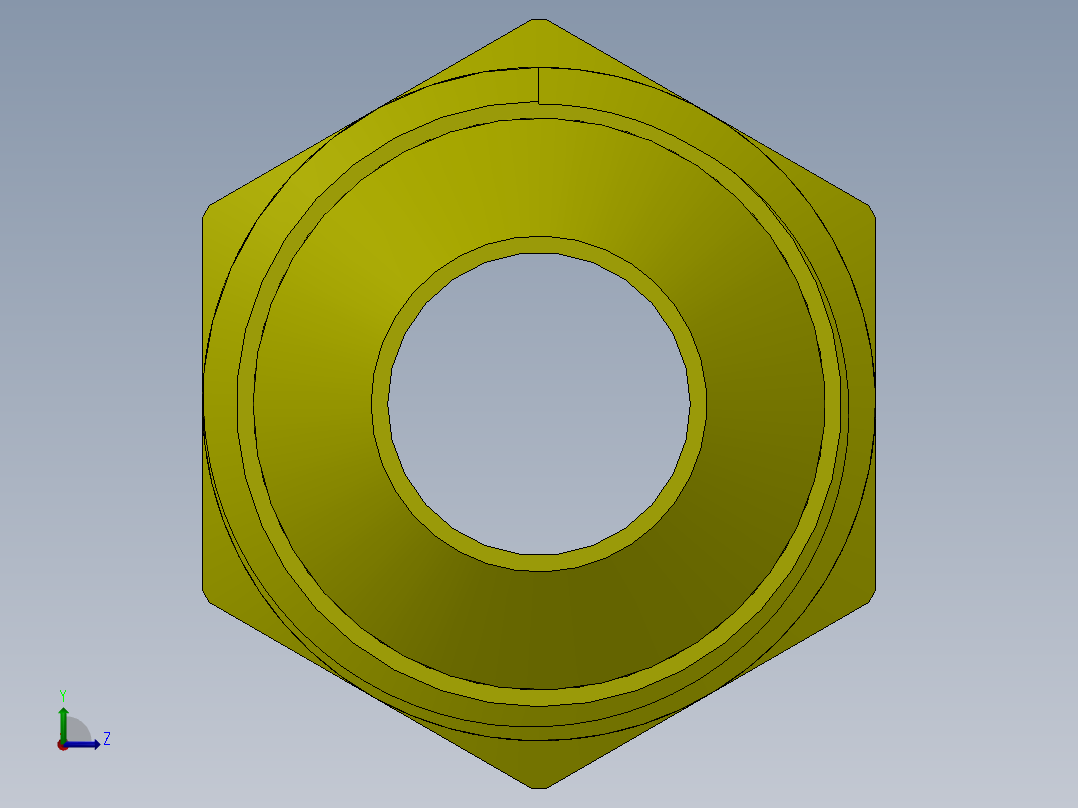 喇叭形 45D 半接头连接器-FLARE 45D 3-8 Tube OD-5-8-18 x 1-4 NPT.SLDPRT左视图