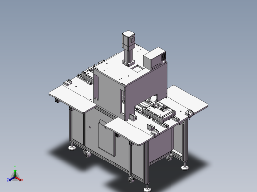 热熔机 3D模型 非标自动化设备3D图纸3D模型
