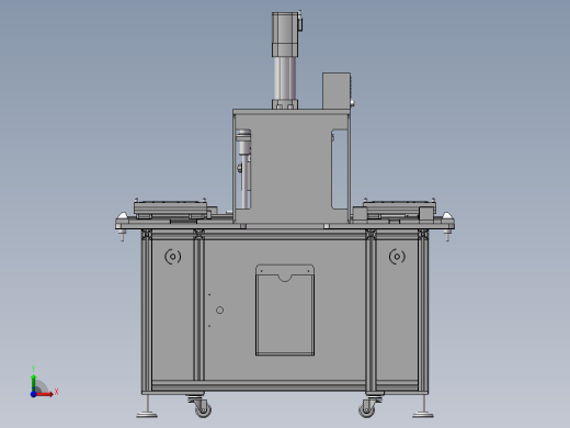 热熔机 3D模型 非标自动化设备3D图纸3D模型前视缩略图