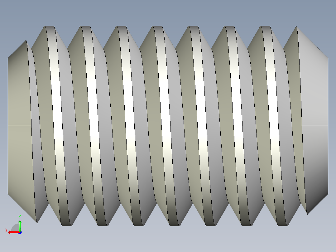 DIN 913-ISO 4026 固定螺钉-M2.5 L=4.STEP后视图
