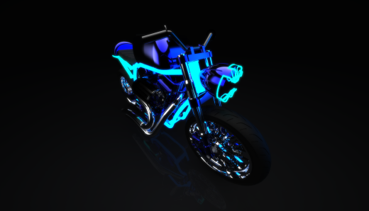 摩托车custom-naked-motorcycle-SolidWorks2010-stp-igs格式缩略图