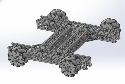 Drive Train Gobilda麦克纳姆轮小车底盘3D图纸 STEP格式缩略图