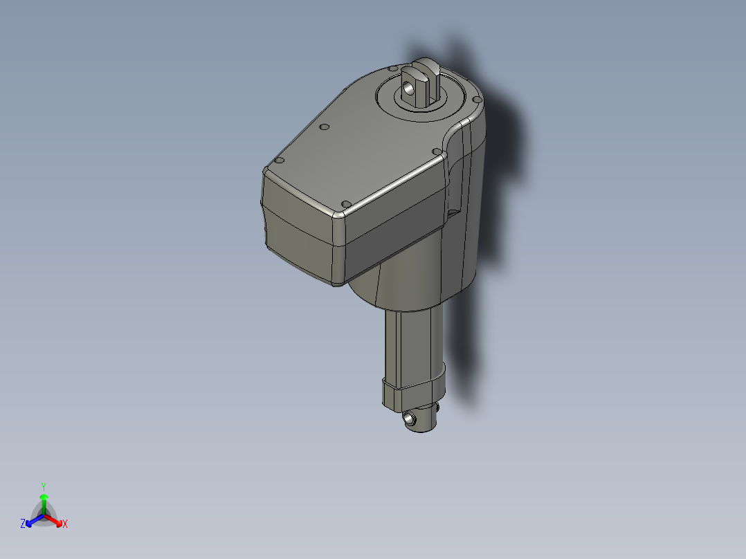 上银线性制动器LAN3_STEP正等轴测图