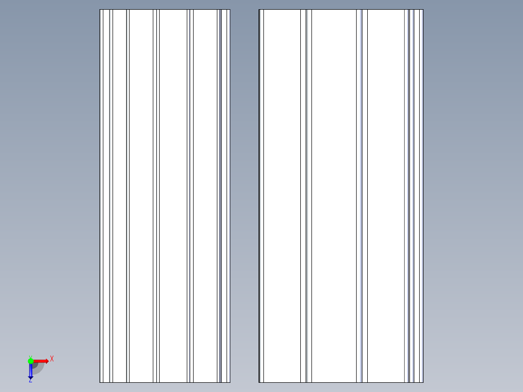 起重机轨道俯视图