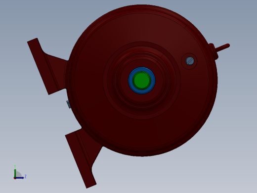 输送电动辊道专用的少齿差式行星齿轮减速器设计含SW三维及4张CAD图左视缩略图
