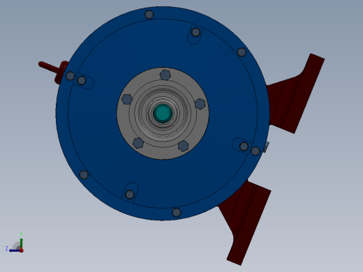 输送电动辊道专用的少齿差式行星齿轮减速器设计含SW三维及4张CAD图右视缩略图