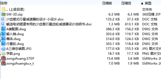 输送电动辊道专用的少齿差式行星齿轮减速器设计含SW三维及4张CAD图缩略图