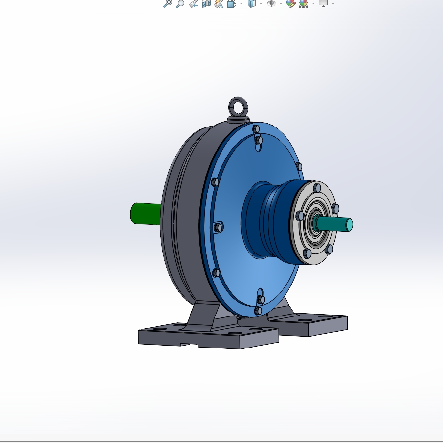 输送电动辊道专用的少齿差式行星齿轮减速器设计含SW三维及4张CAD图