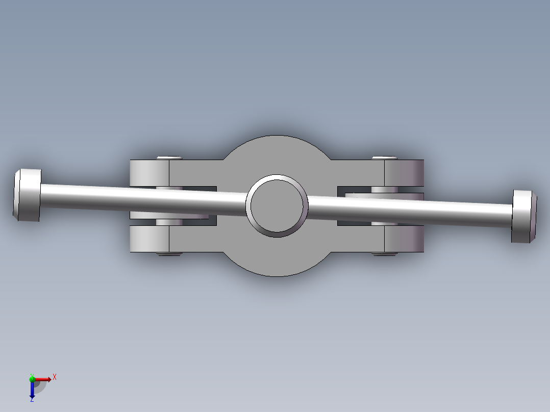 拉马装配模型俯视图