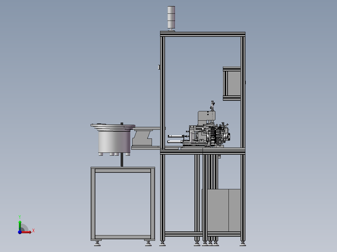 汽车零件包装机前视图