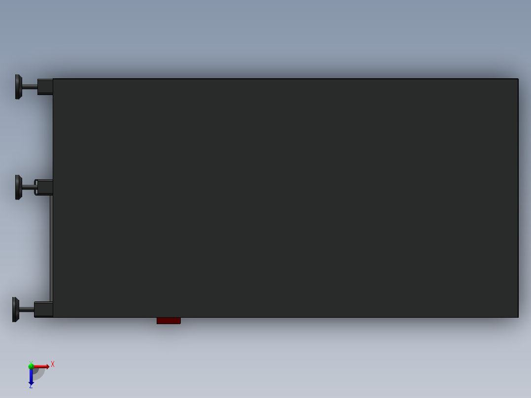 螺纹检测机俯视图