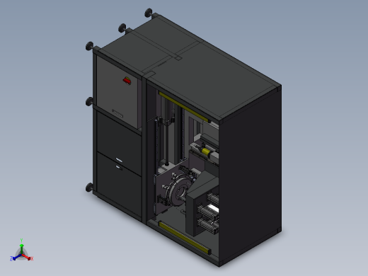 螺纹检测机正等轴测缩略图