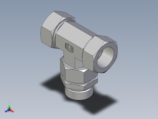 卡套式工业通用硬管接头EO_Assembled_adjustable_standpipe_branch_tee_EVT35LM71