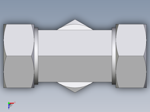 卡套式工业通用硬管接头EO_Assembled_adjustable_standpipe_branch_tee_EVT35LM71俯视缩略图