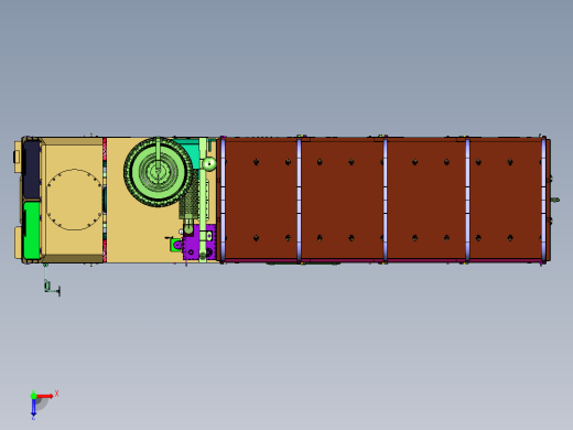 八轮驱动柴油动力的战术卡车俯视缩略图
