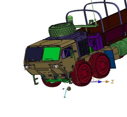 八轮驱动柴油动力的战术卡车缩略图