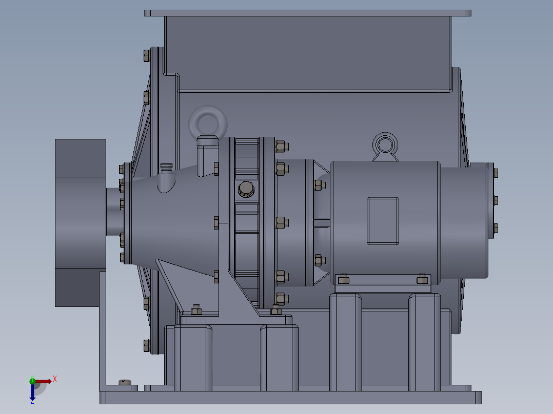 1000D型离心喷雾干燥机三维模型=1484573==500俯视图