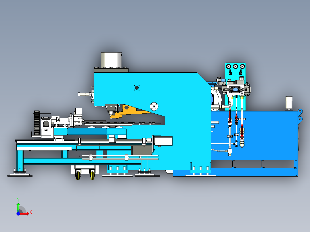 数控冲床前视图