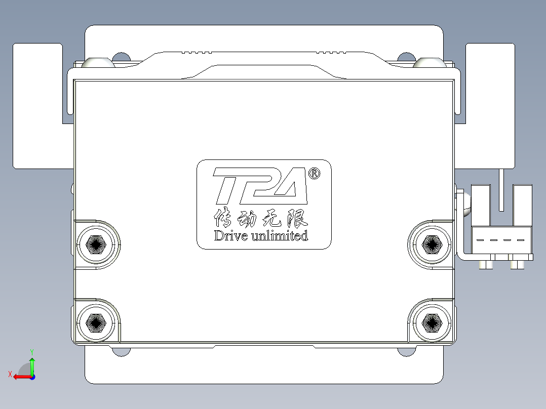 TPA-KNR-86E-1610C-L100A1-M-P75-N3线性模块铝制底座后视图