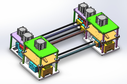 2ZY前门外水切半自动冲切机（sw18可编辑+cad+bom）缩略图