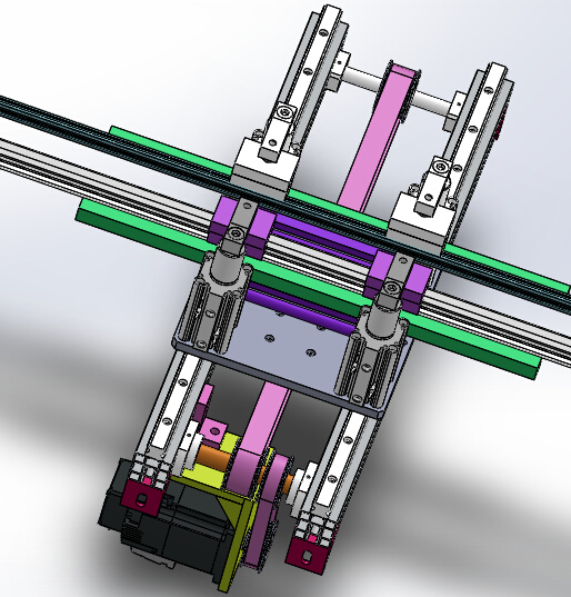 2ZY前门外水切半自动冲切机（sw18可编辑+cad+bom）