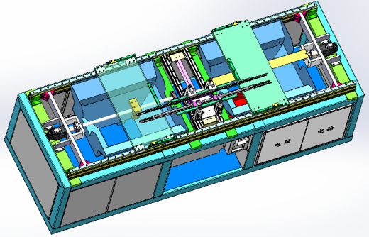 2ZY前门外水切半自动冲切机（sw18可编辑+cad+bom）缩略图