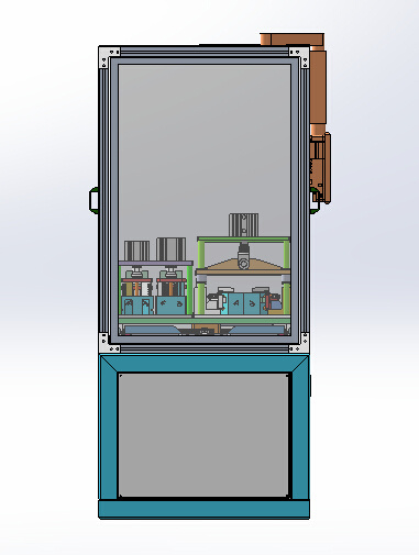 2ZY前门外水切半自动冲切机（sw18可编辑+cad+bom）缩略图