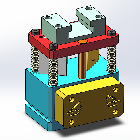 2ZY前门外水切半自动冲切机（sw18可编辑+cad+bom）缩略图