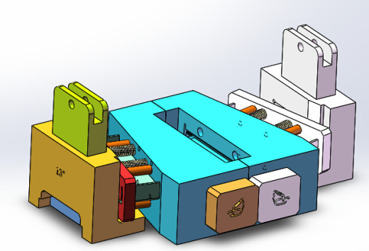 2ZY前门外水切半自动冲切机（sw18可编辑+cad+bom）缩略图