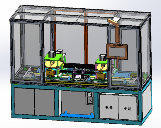 2ZY前门外水切半自动冲切机（sw18可编辑+cad+bom）缩略图