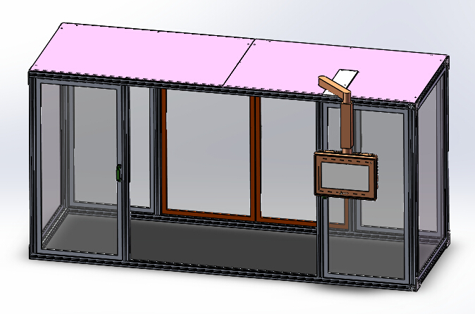 2ZY前门外水切半自动冲切机（sw18可编辑+cad+bom）