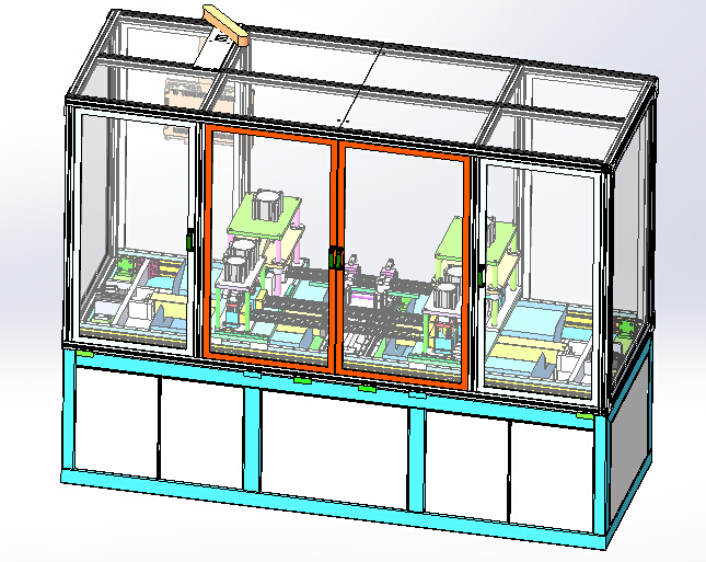 2ZY前门外水切半自动冲切机（sw18可编辑+cad+bom）