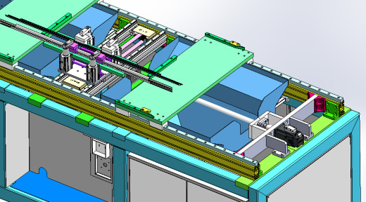 2ZY前门外水切半自动冲切机（sw18可编辑+cad+bom）缩略图