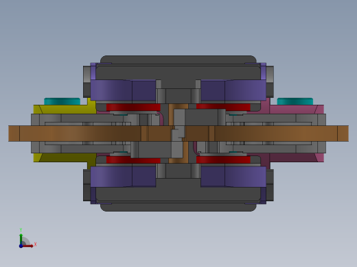 1T液压剪总装图前视缩略图