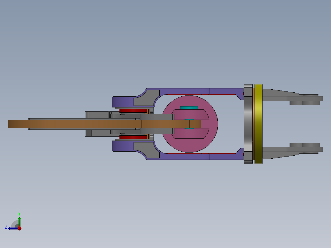 1T液压剪总装图右视图