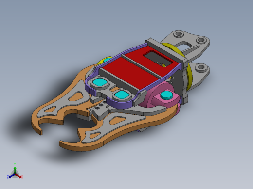1T液压剪总装图正等轴测缩略图