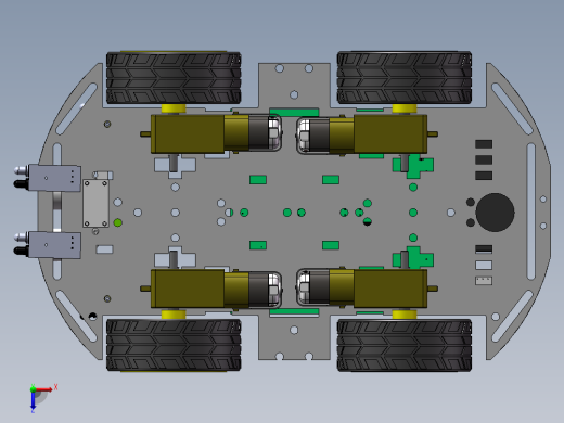 红外避障小车俯视缩略图