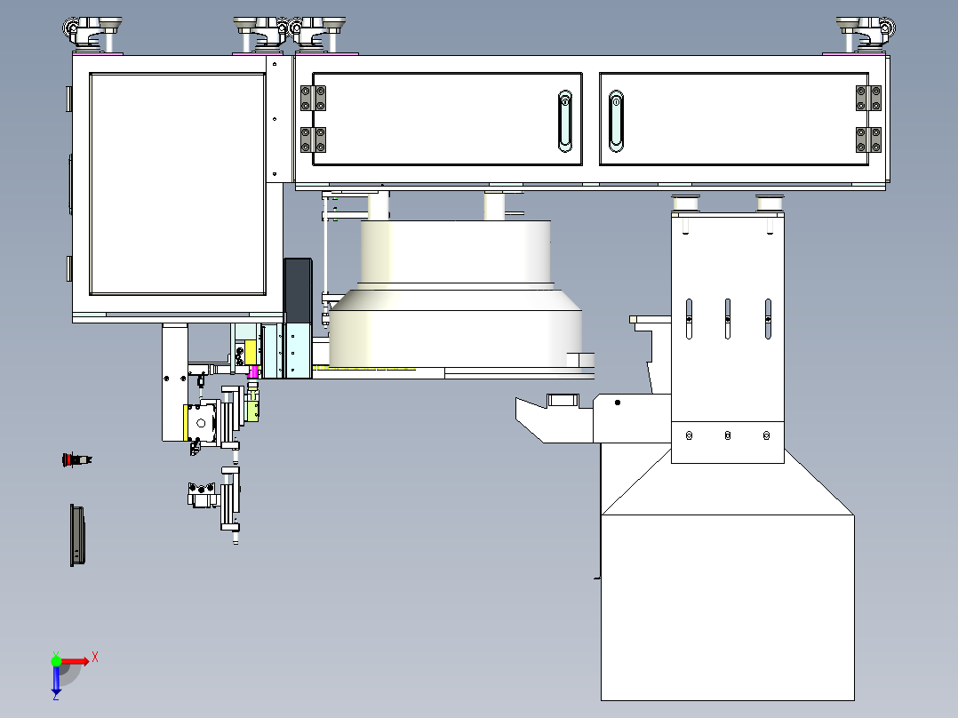 全自动装盖设备俯视图