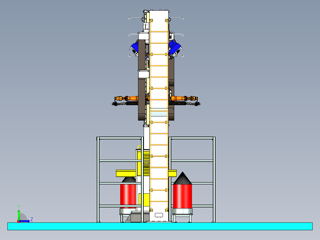 吊装焊接工作站设计左视图