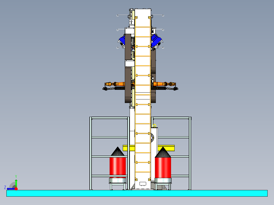 吊装焊接工作站设计右视图