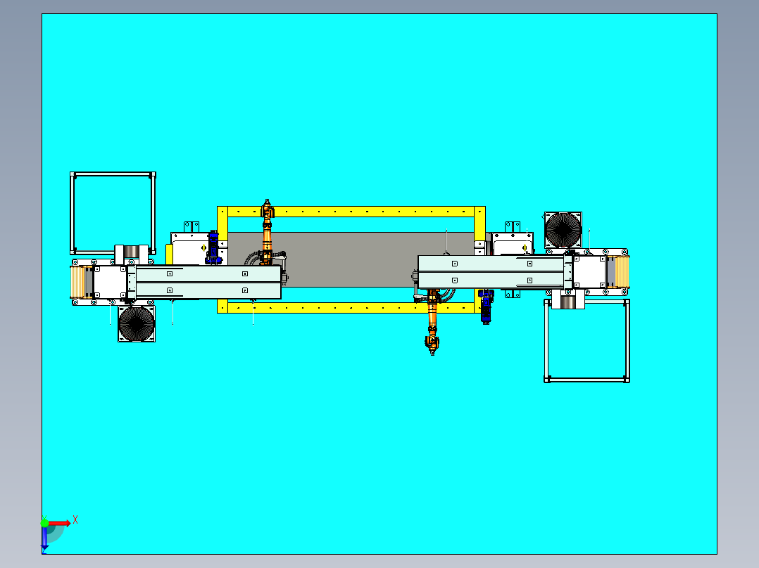 吊装焊接工作站设计俯视图