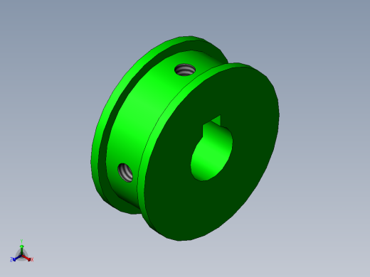 圆弧齿同步轮3M-36-12正等轴测缩略图