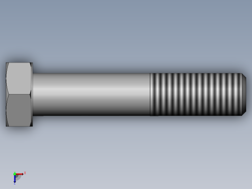 六角头螺栓C级M24×120俯视缩略图