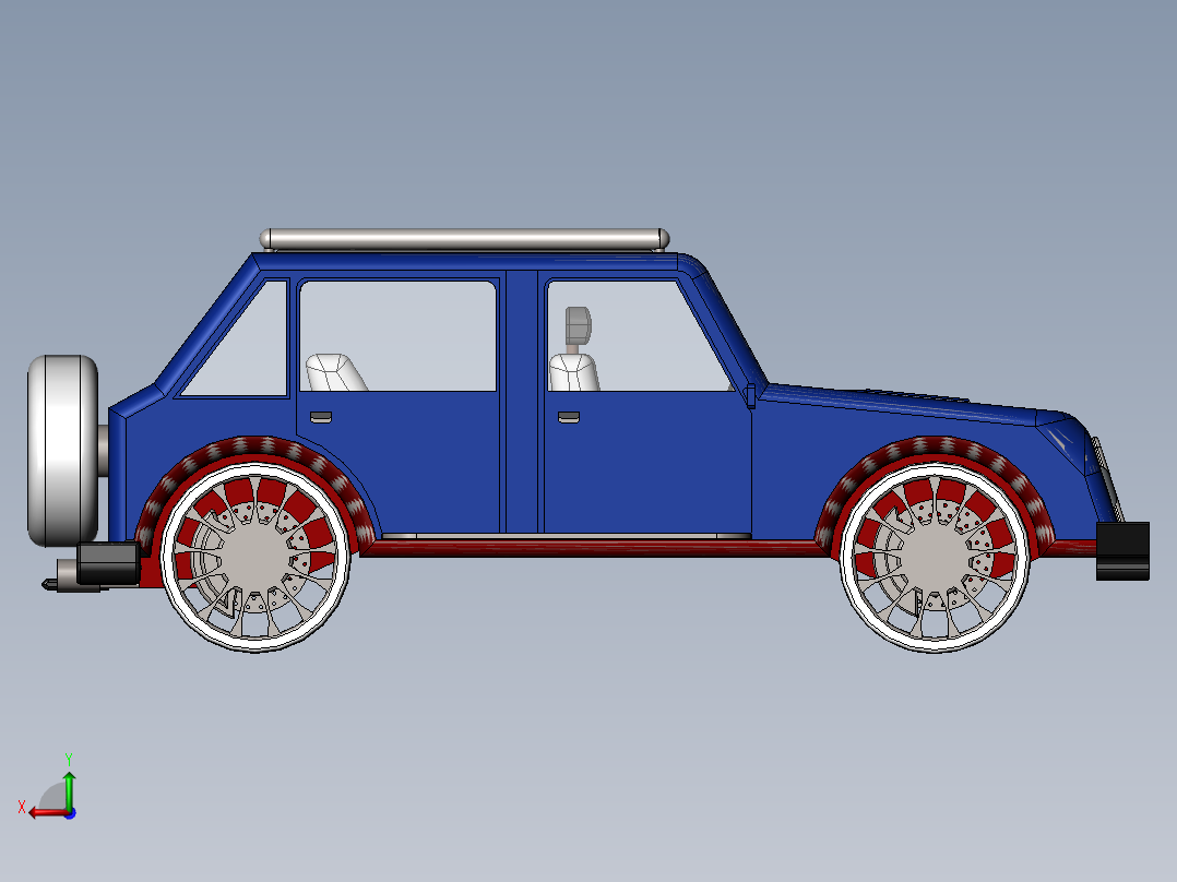 A3003995-吉普车汽车后视图