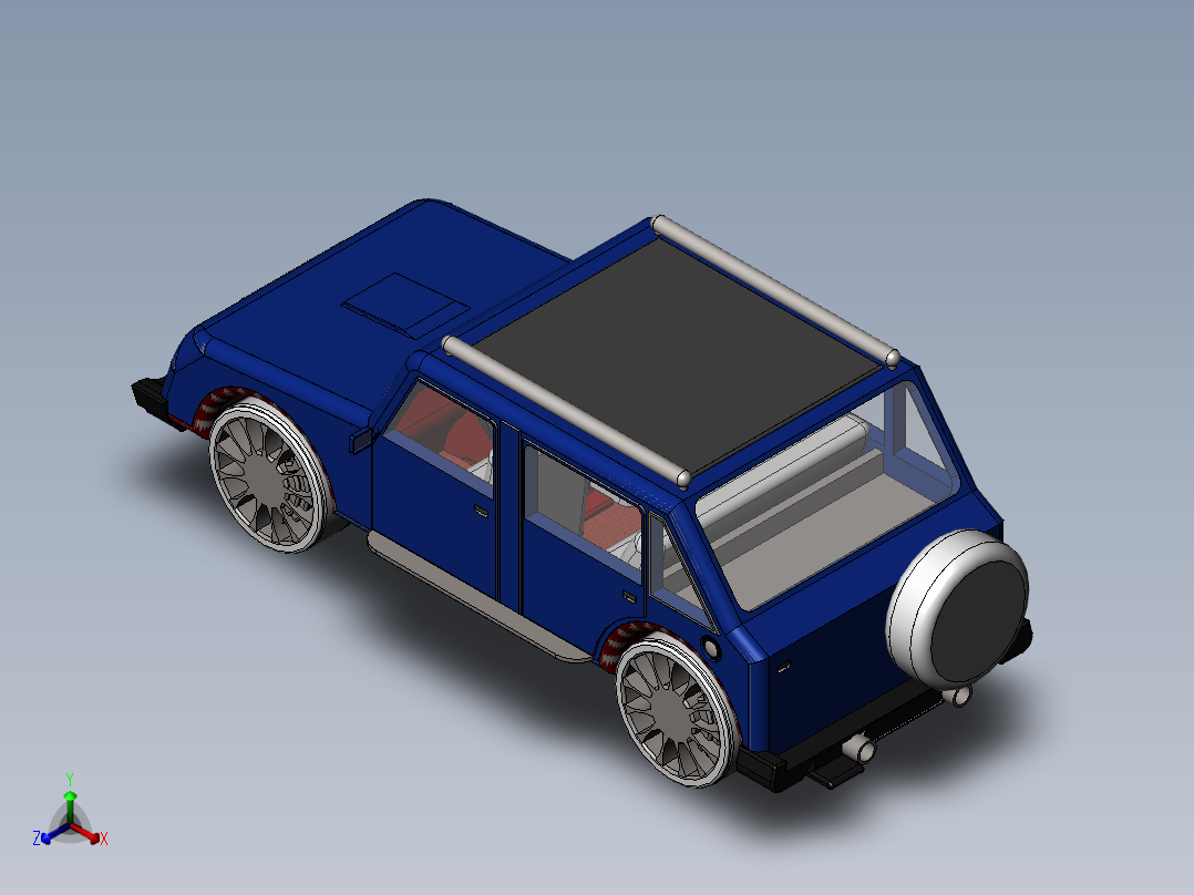 A3003995-吉普车汽车正等轴测图