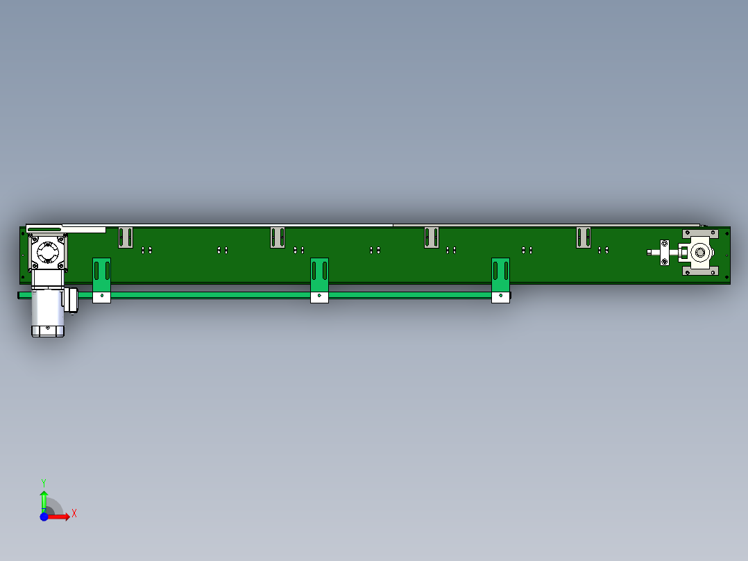 链条输送线前视图