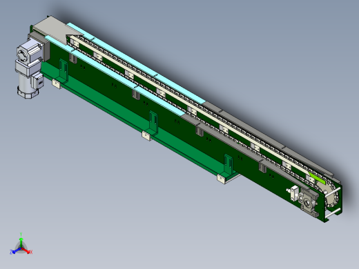 链条输送线正等轴测缩略图