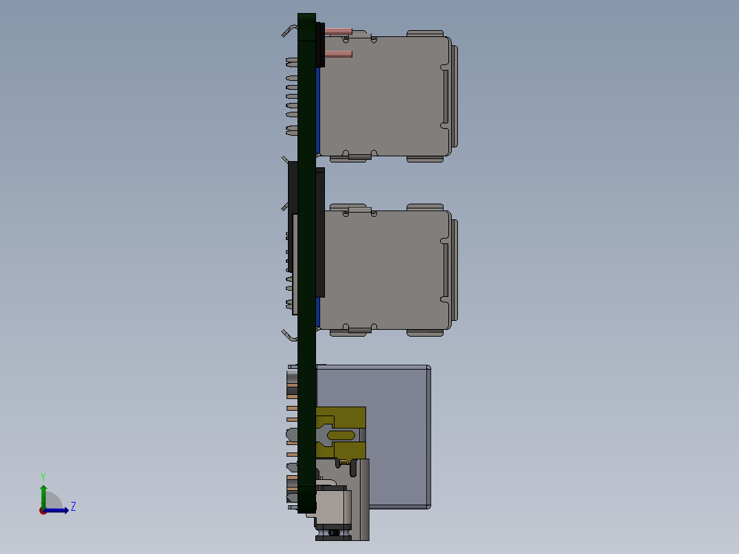 树莓派(4)左视图