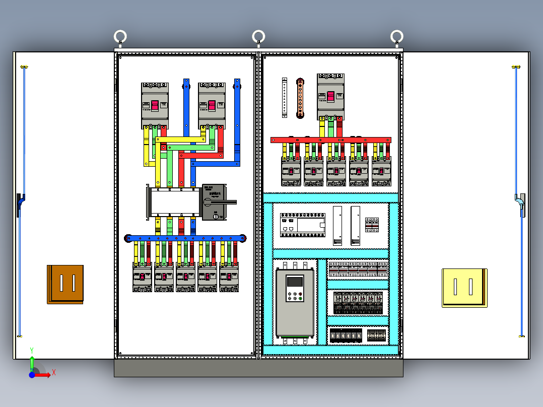 双电源CDQ1Splc控制柜前视图