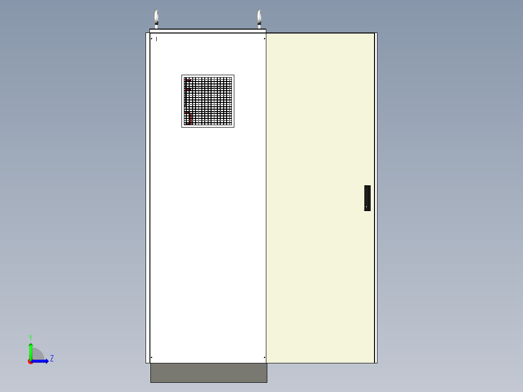 双电源CDQ1Splc控制柜左视图